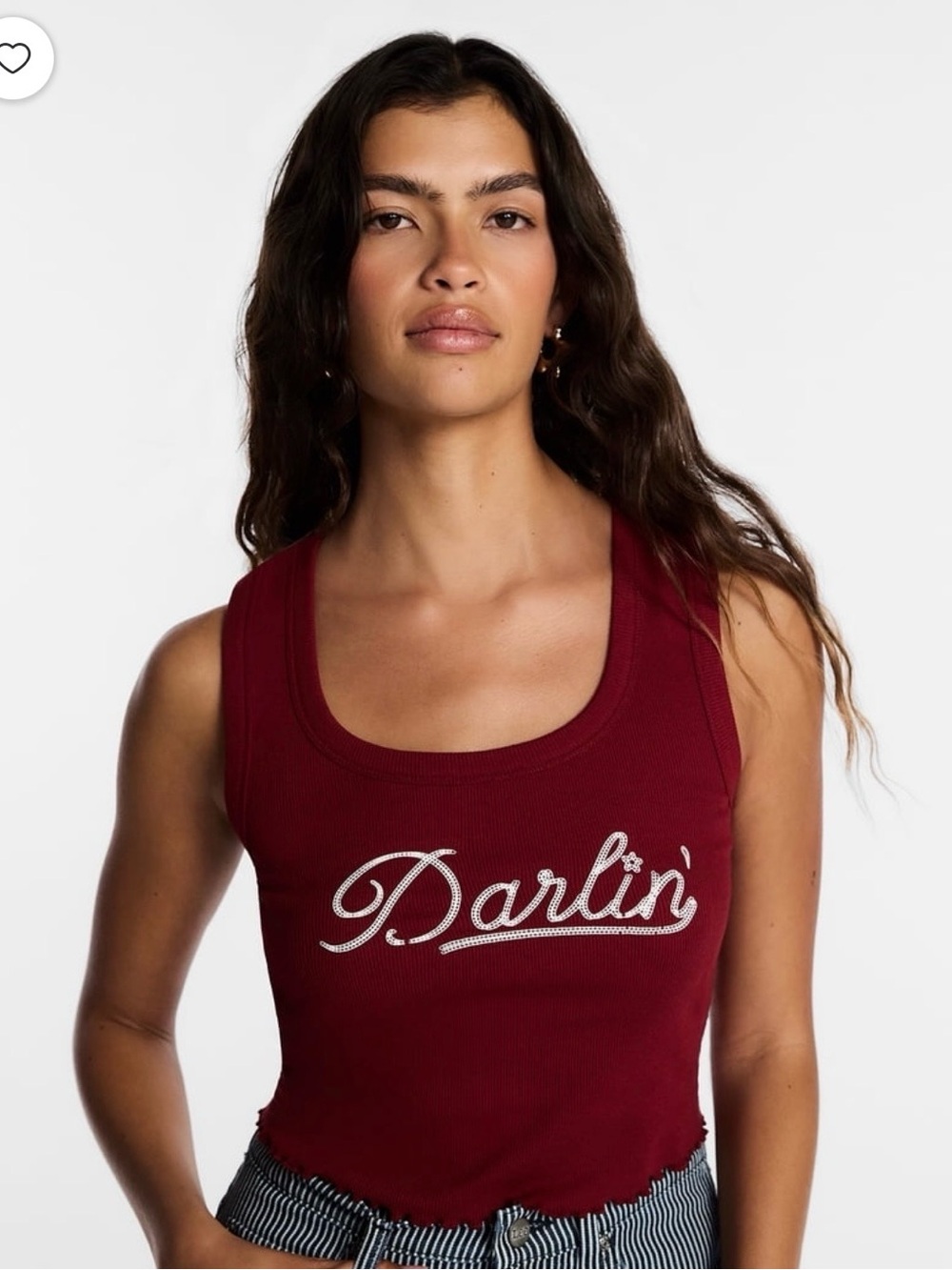 Lee Darlin’ Cutaway Tank Top Kacey Musgraves NWT Country Western XXL